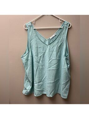 Ricki’s Women’s Light Blue V Neck Tank Top‎